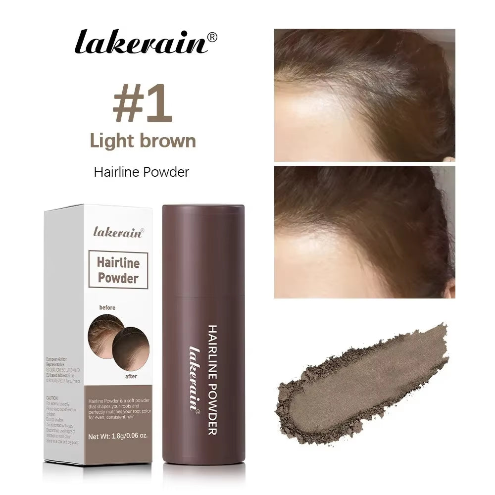 Black Brown Hairline Powder Waterproof Hair Dye Contour Stick Instantly Conceals Hair Root Forehead Clavicle Face Shadow Makeup