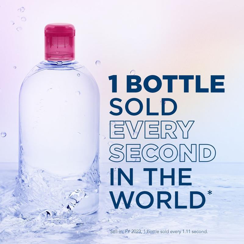 Bioderma Sensibio H2O Micellar Water Makeup Remover Cleanser, Gentle Face Cleanser for Sensitive Skin 16,9 FL.OZ