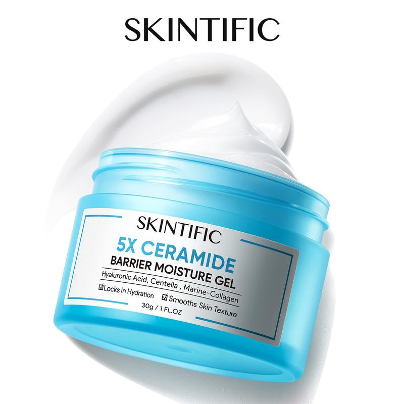 [SKINTIFIC] 5X Ceramides Moisture Barrier Cream Hydrating Skin Barrier Repair Face Moisturizer for All Skin Types with Hyaluronic Acid & Centella Daily Non-Comedogenic Moisturizer