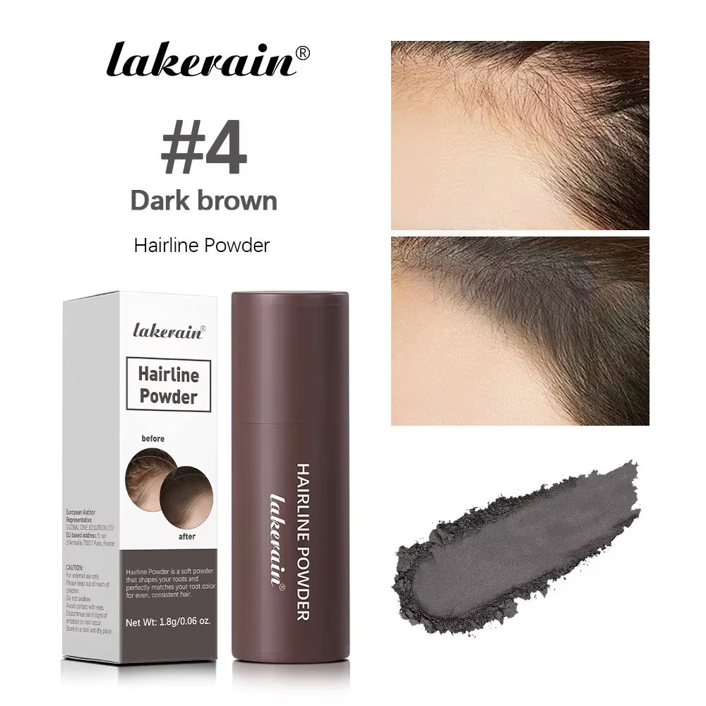 Black Brown Hairline Powder Waterproof Hair Dye Contour Stick Instantly Conceals Hair Root Forehead Clavicle Face Shadow Makeup