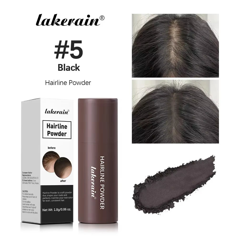 Black Brown Hairline Powder Waterproof Hair Dye Contour Stick Instantly Conceals Hair Root Forehead Clavicle Face Shadow Makeup
