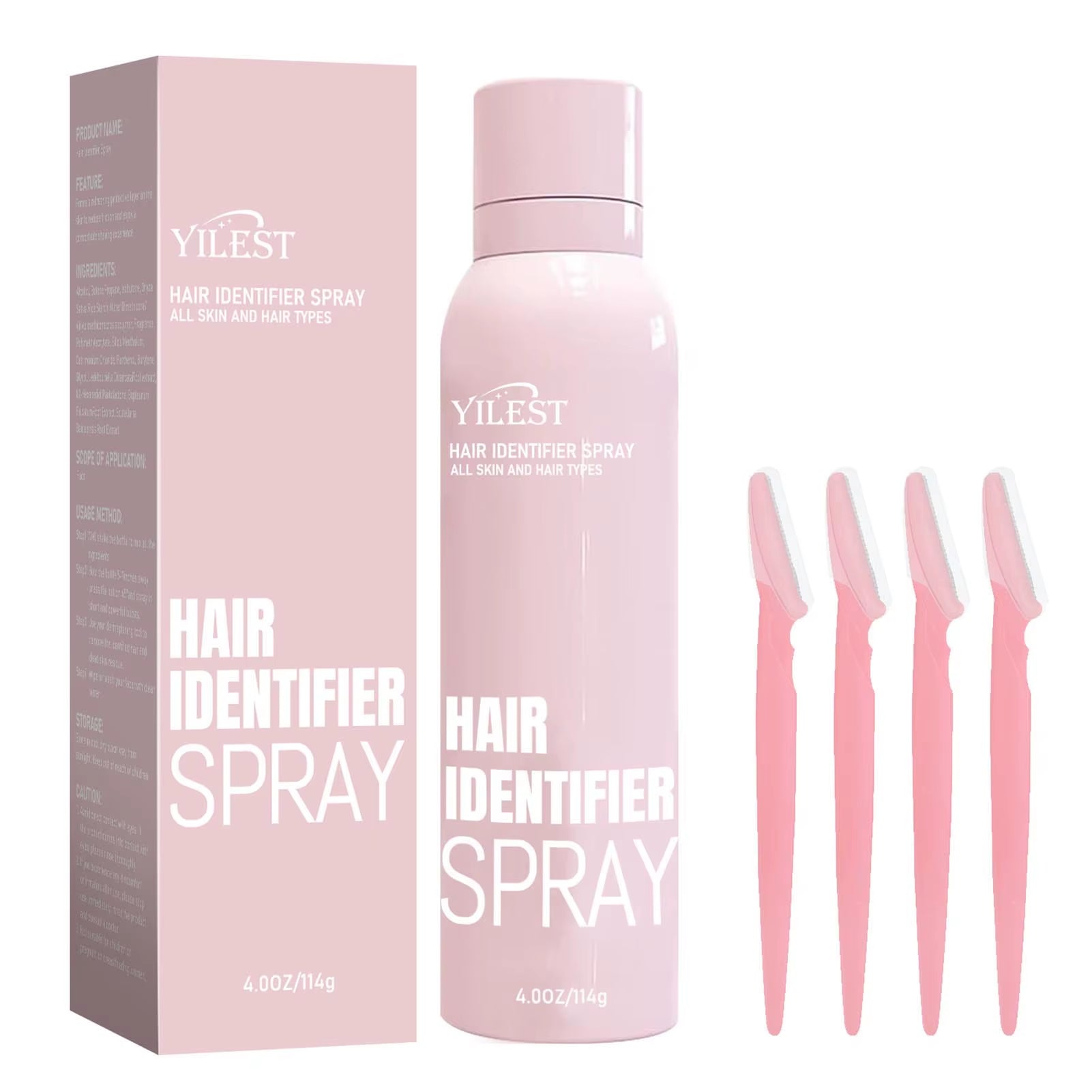 Facial Hair Removal Hair Identification Spray Painless Hair Remover Dermaplaning to Show Facial Hair Face Shaving Skin Care114G