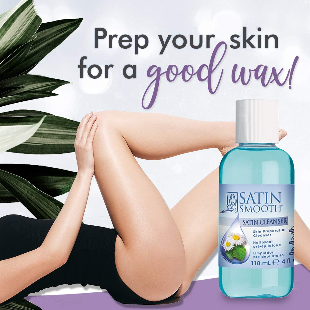Pre Wax Cleanser - Antiseptic Skin Prep for Pre Wax Hair Removal, Deep Cleansing & Irritation-Free Waxing, Afterwax Care, 4 Oz, 2-Pack