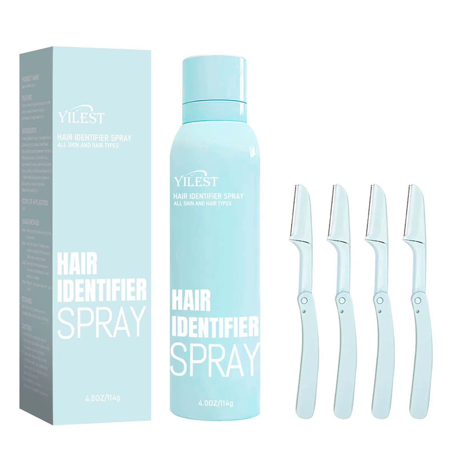 Facial Hair Removal Hair Identification Spray Painless Hair Remover Dermaplaning to Show Facial Hair Face Shaving Skin Care114G